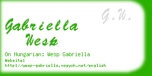 gabriella wesp business card